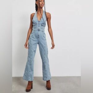 70’s Light Blue Denim Jumpsuit